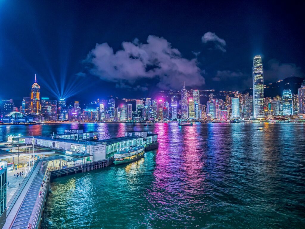hong kong at night